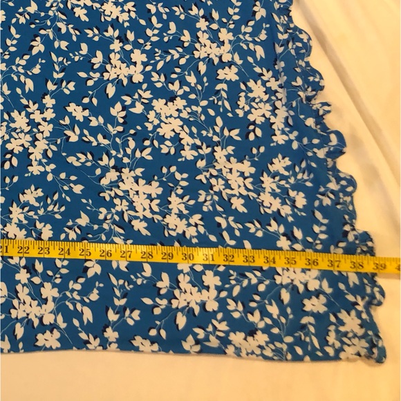 Draper James, blue & white tank sleep wear with small ruffle at bottom,XXL-XXXL - Picture 8 of 10